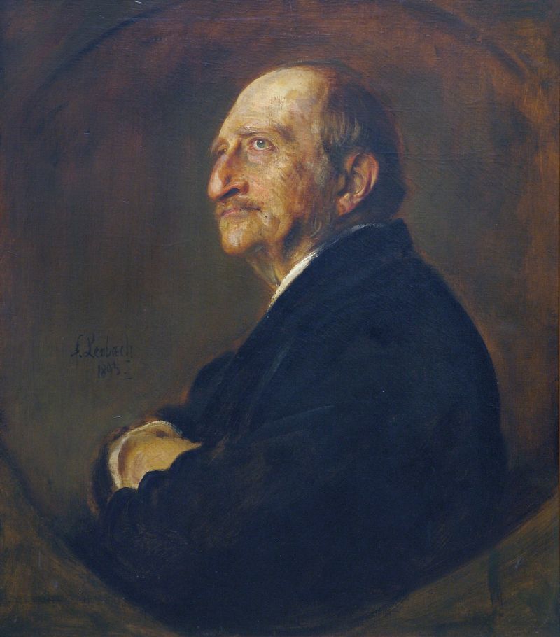 Porträt Hermann Allmers Gemälde von Lehnbach