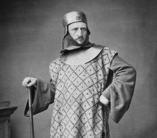 Hermann Allmers im historischen Kostüm