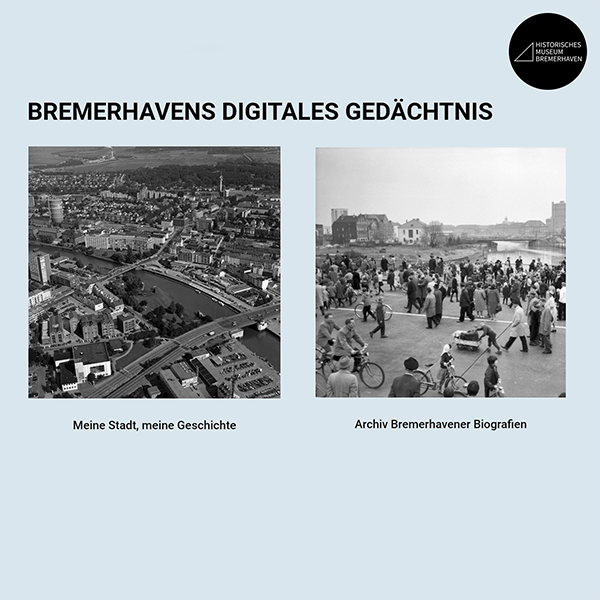 Screenshot der Portalseite Bremerhavens Digitales Gedächtnis